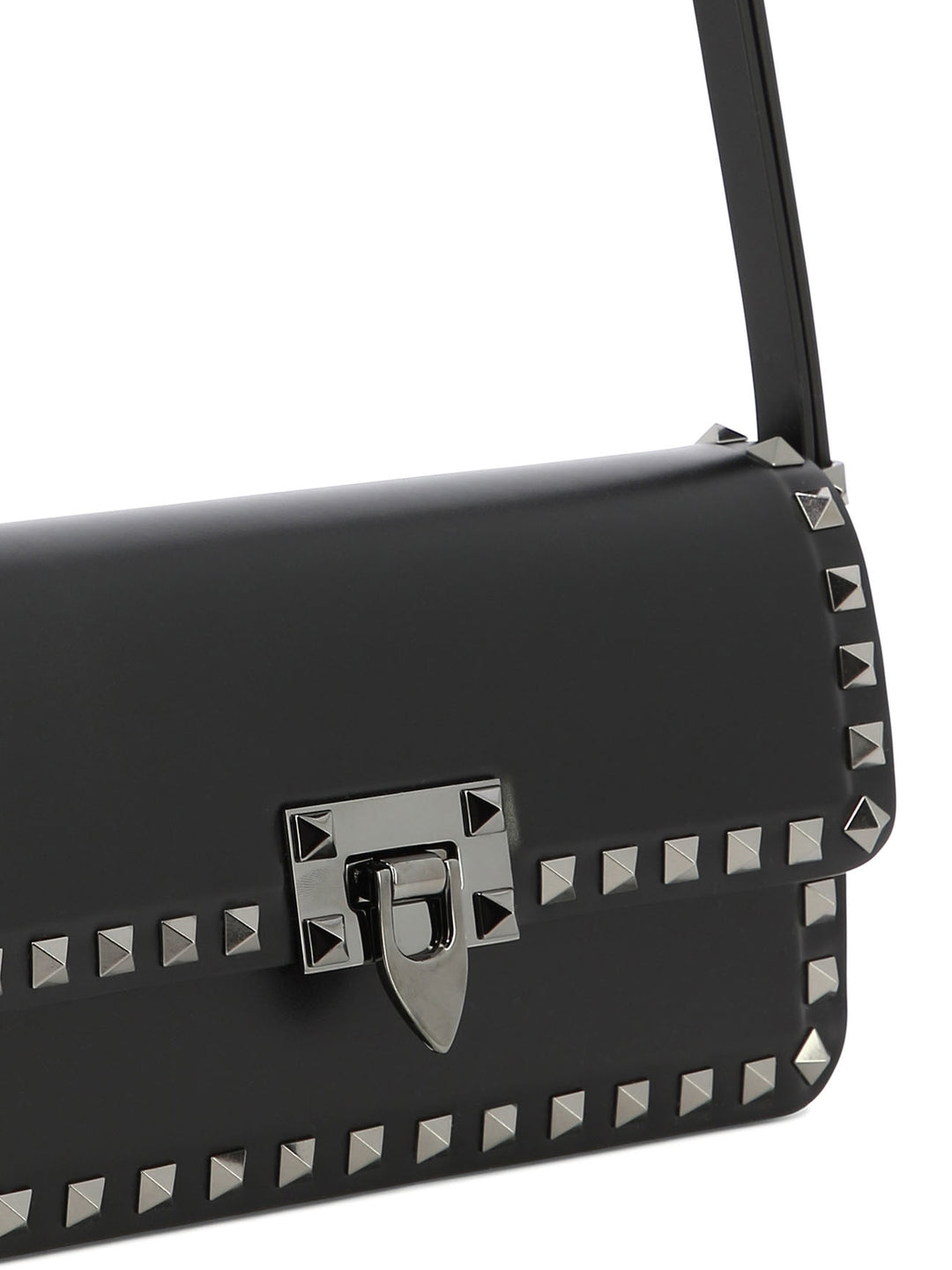 Rockstud23 East-West Shoulder Bags Black