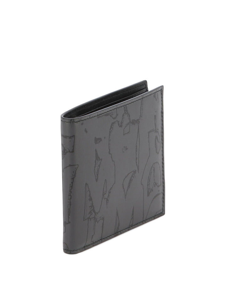 Mcqueen Graffiti Billfold Wallets & Card Holders Black