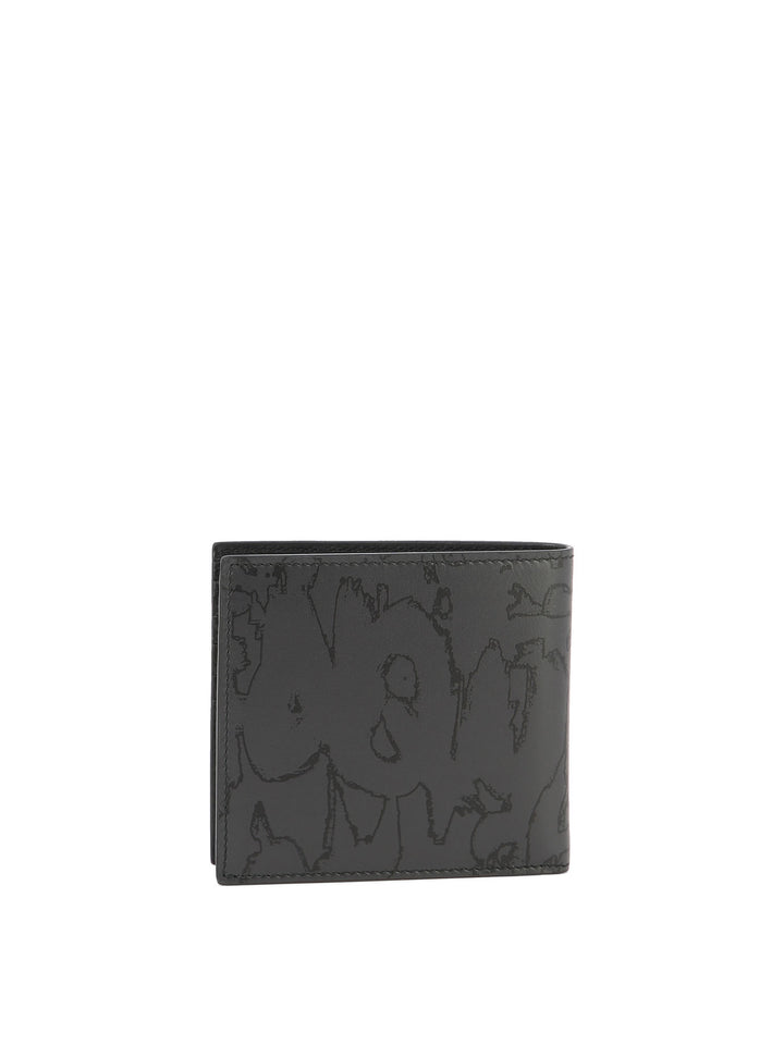 Mcqueen Graffiti Billfold Wallets & Card Holders Black