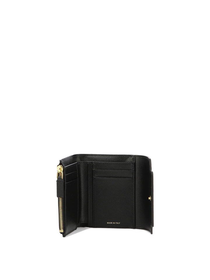 Wallet In Saffiano Leather Wallets & Card Holders Black