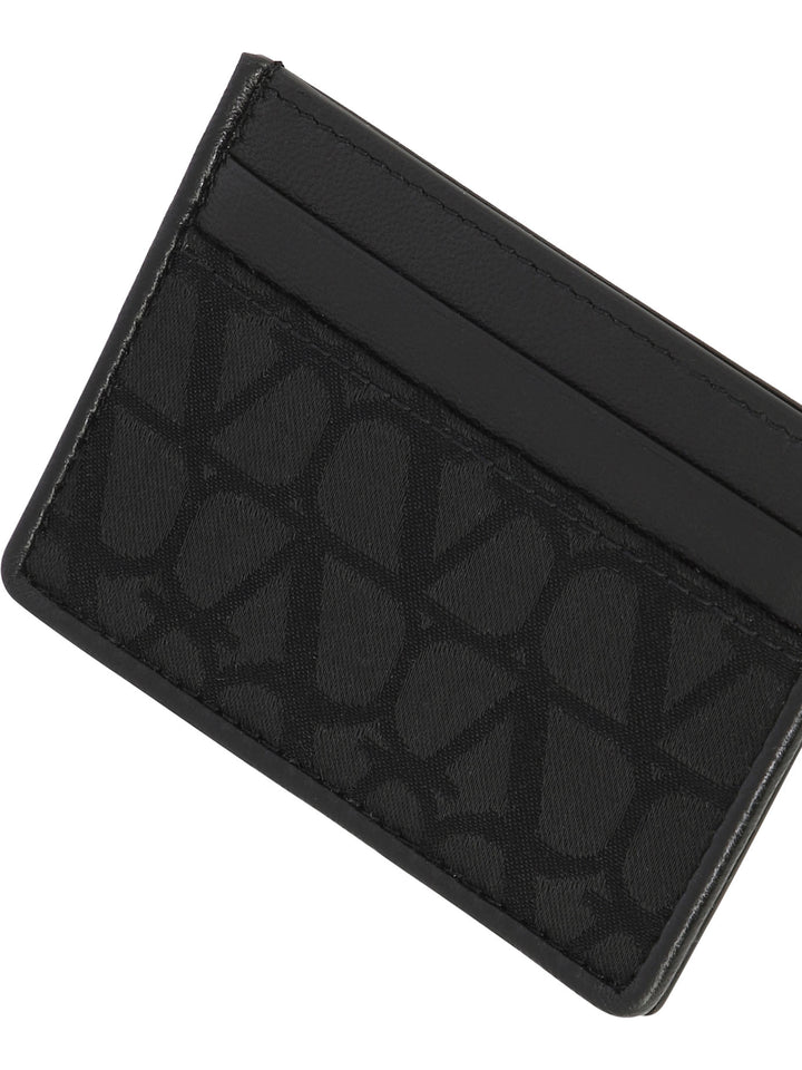 Card Holder In Toile Iconographe Technical Fabric Wallets & Card Holders Black