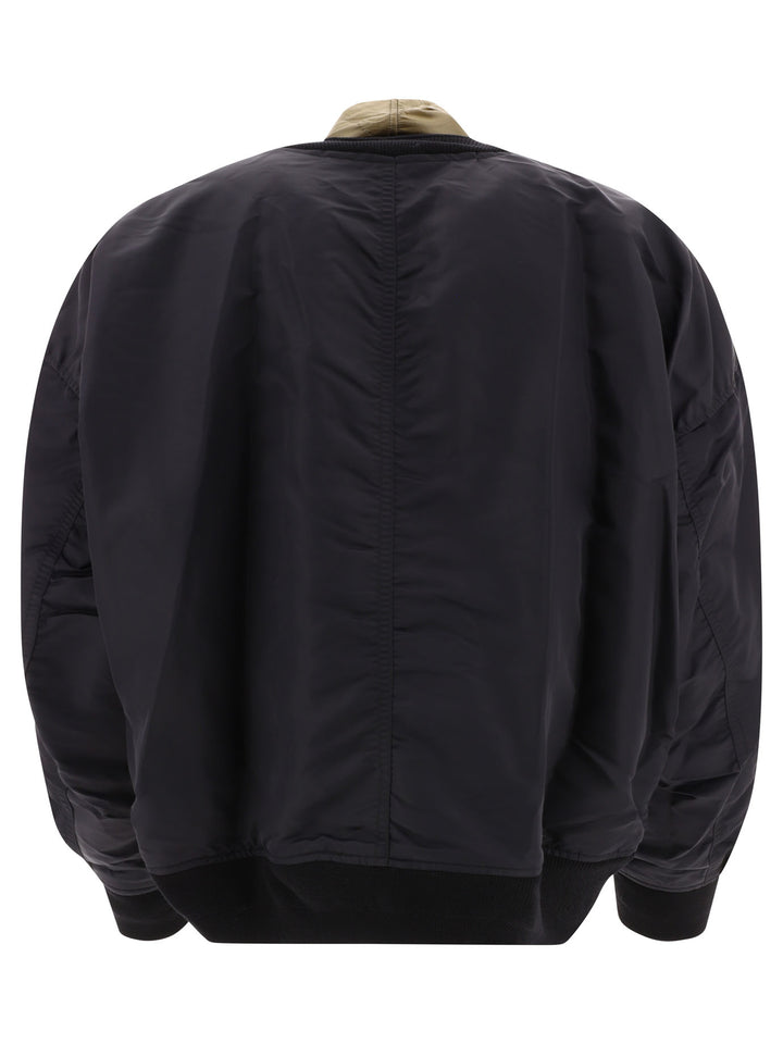 Oversize Bomber Jacket Jackets Black