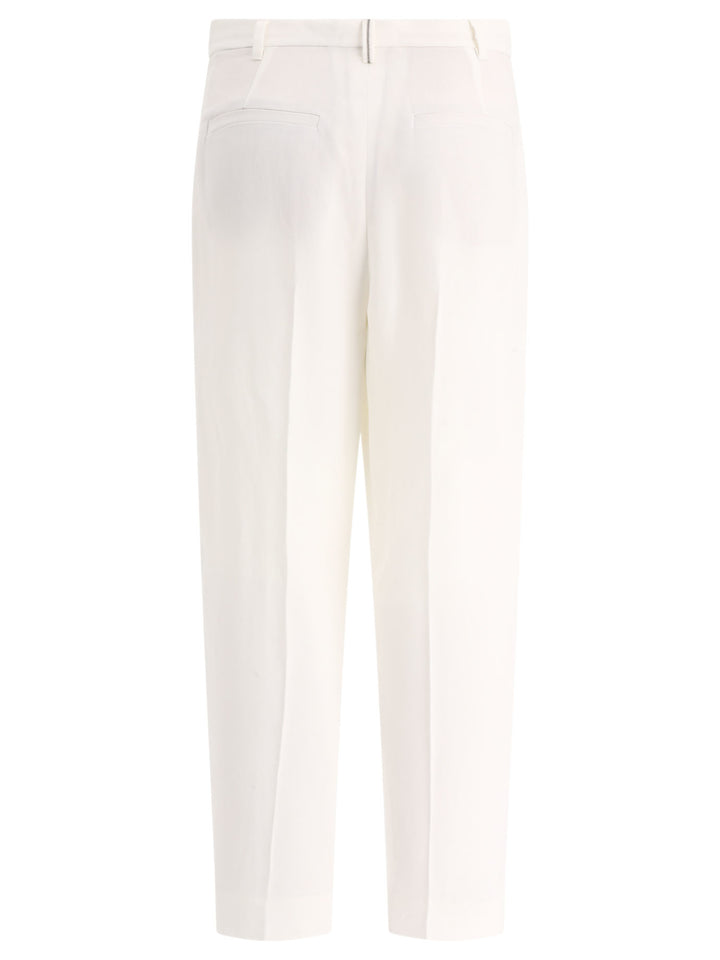 Slouchy Trousers White