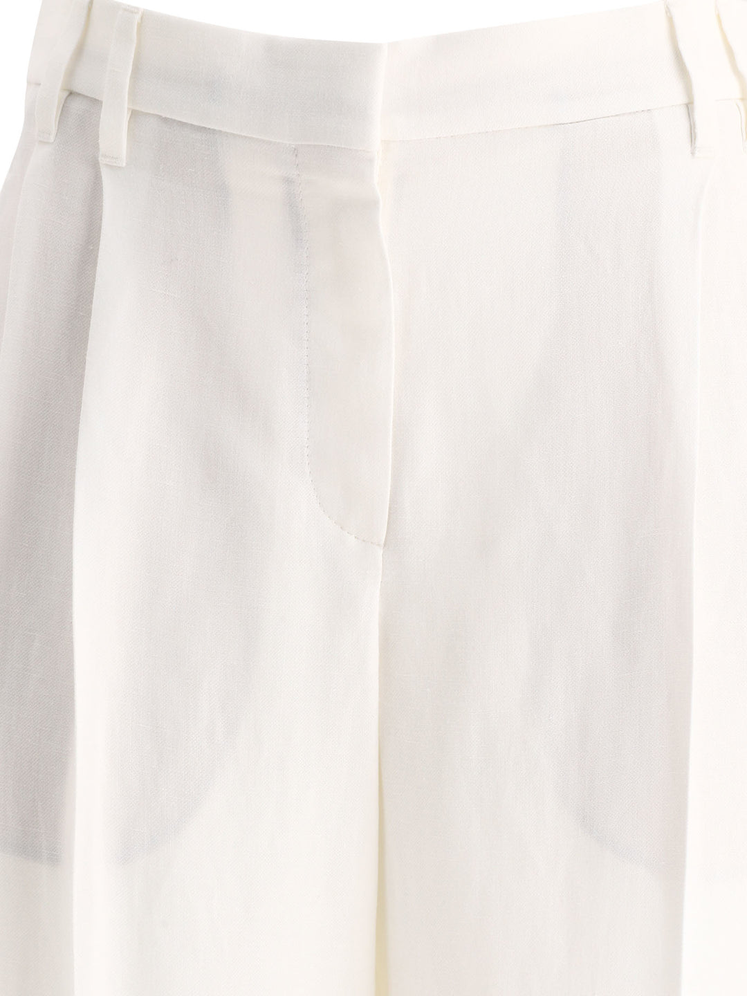 Slouchy Trousers White