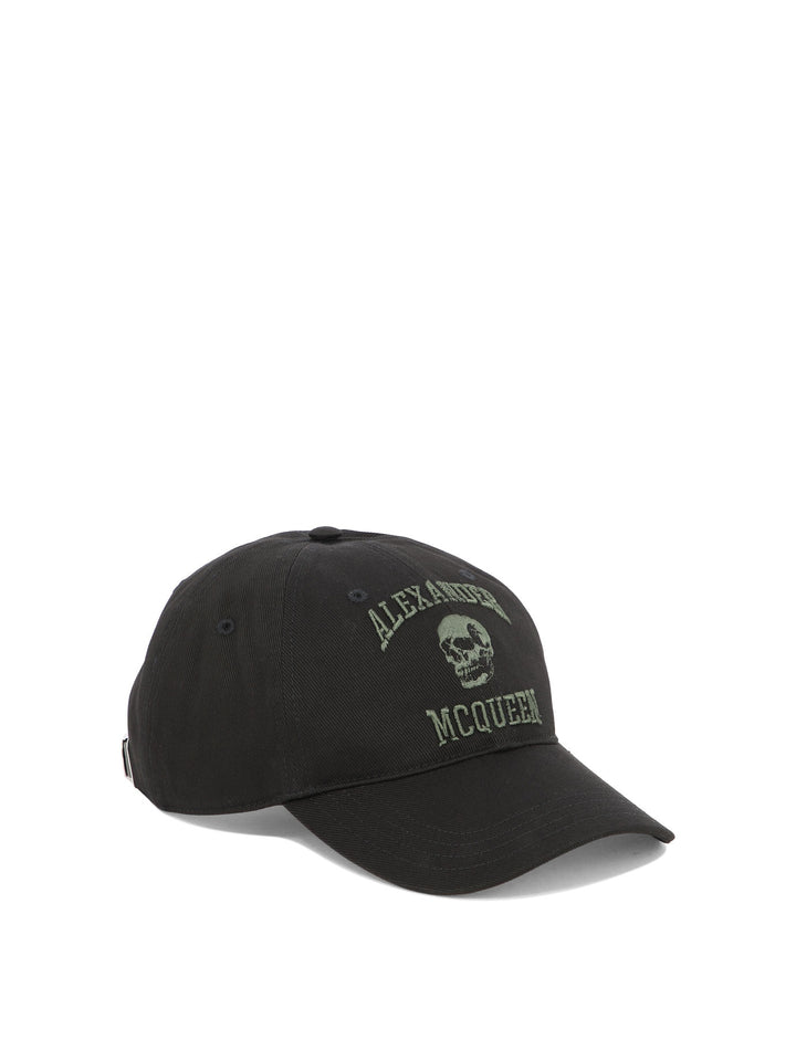 Varsity Skull Hats Black