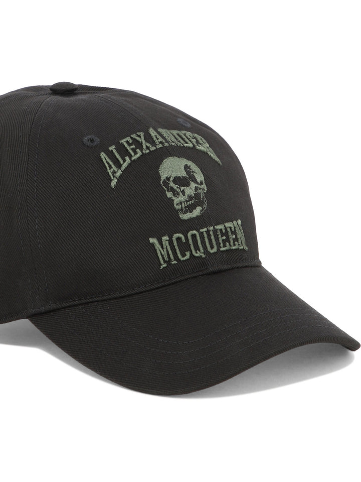 Varsity Skull Hats Black