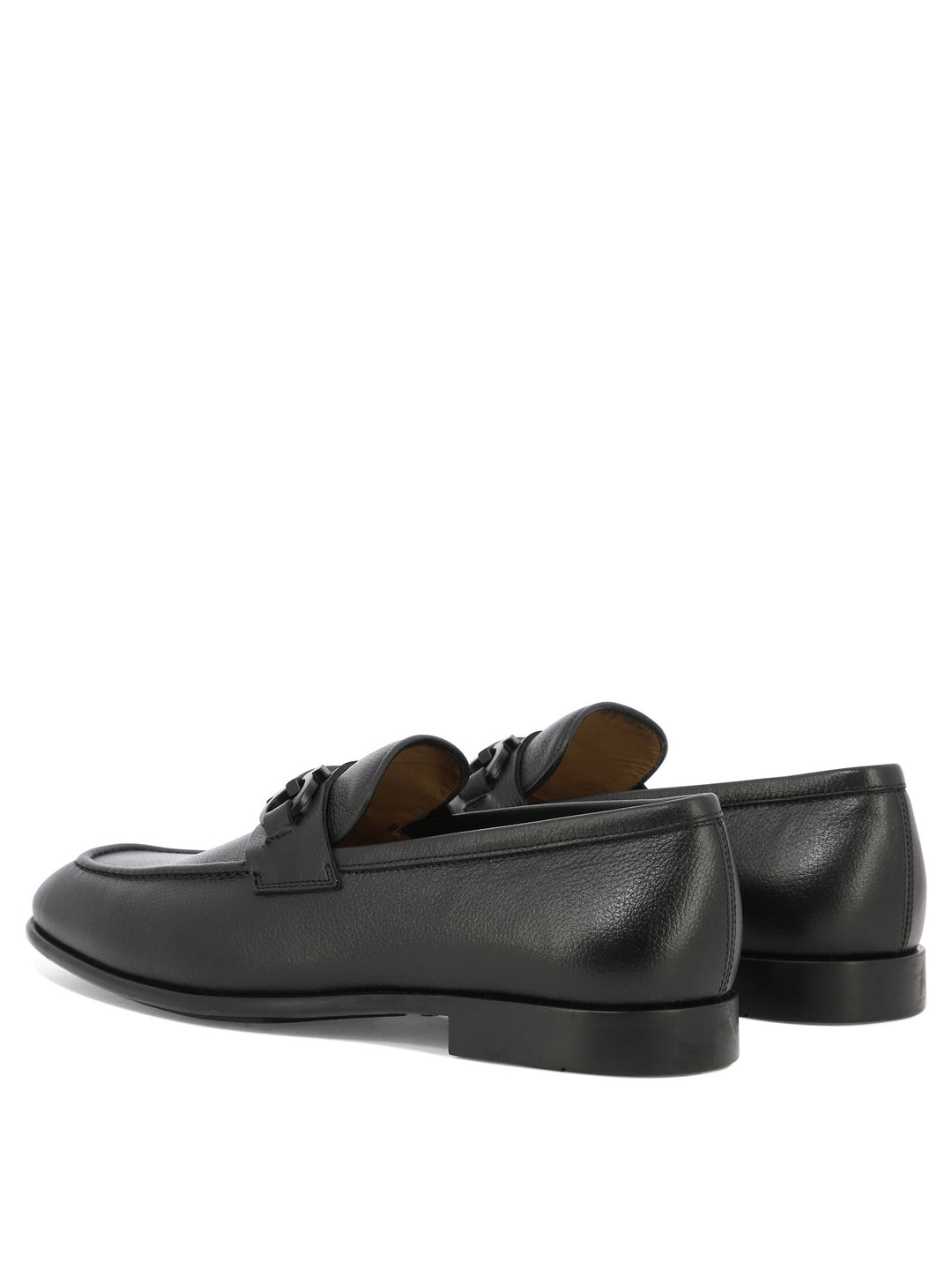 Loafers With Gancini Ornament Loafers & Slippers Black