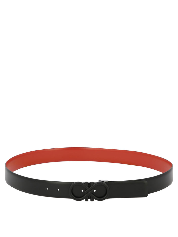 Reversible And Adjustable Gancini Belt Belts Black