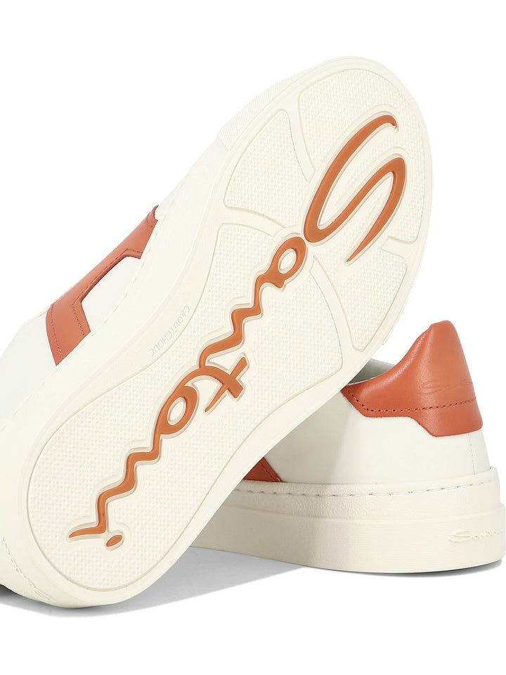 Double Buckle Sneakers & Slip-On White