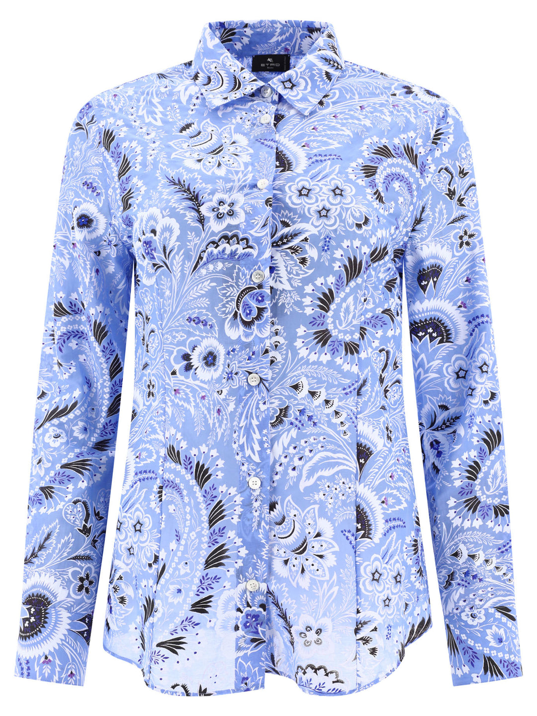 Printed Shirt Shirts Light Blue