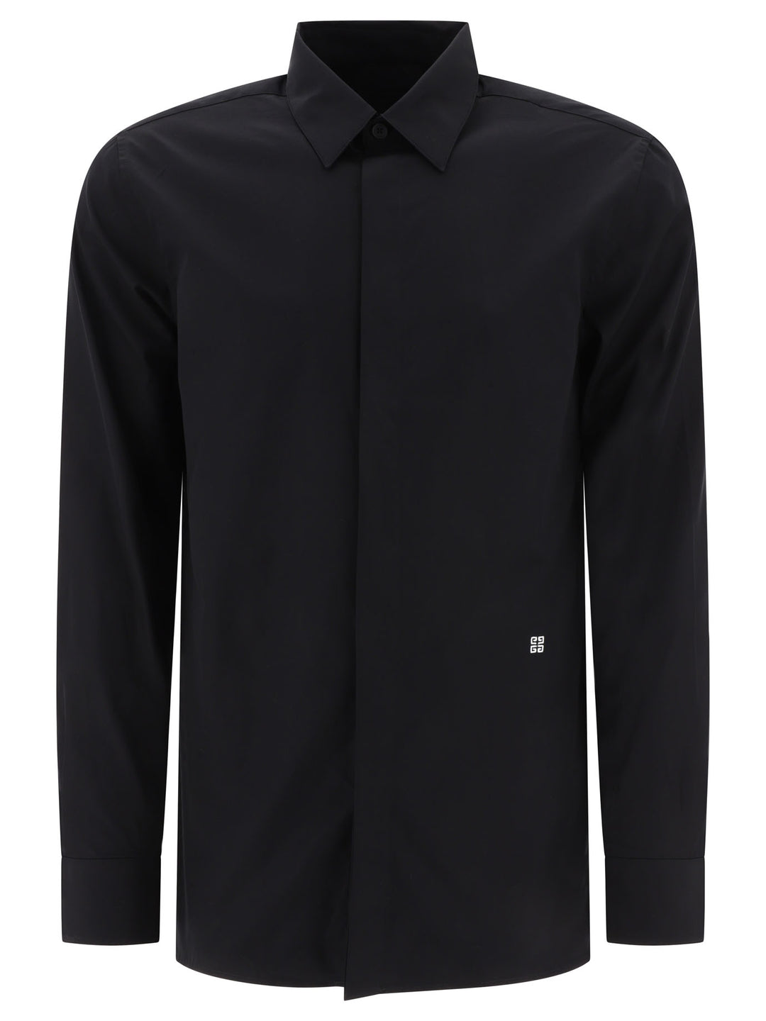 Shirt In Poplin Shirts Black