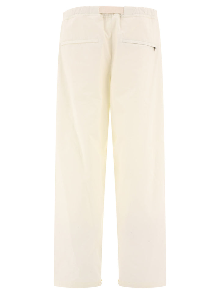 With Embroidery Trousers White