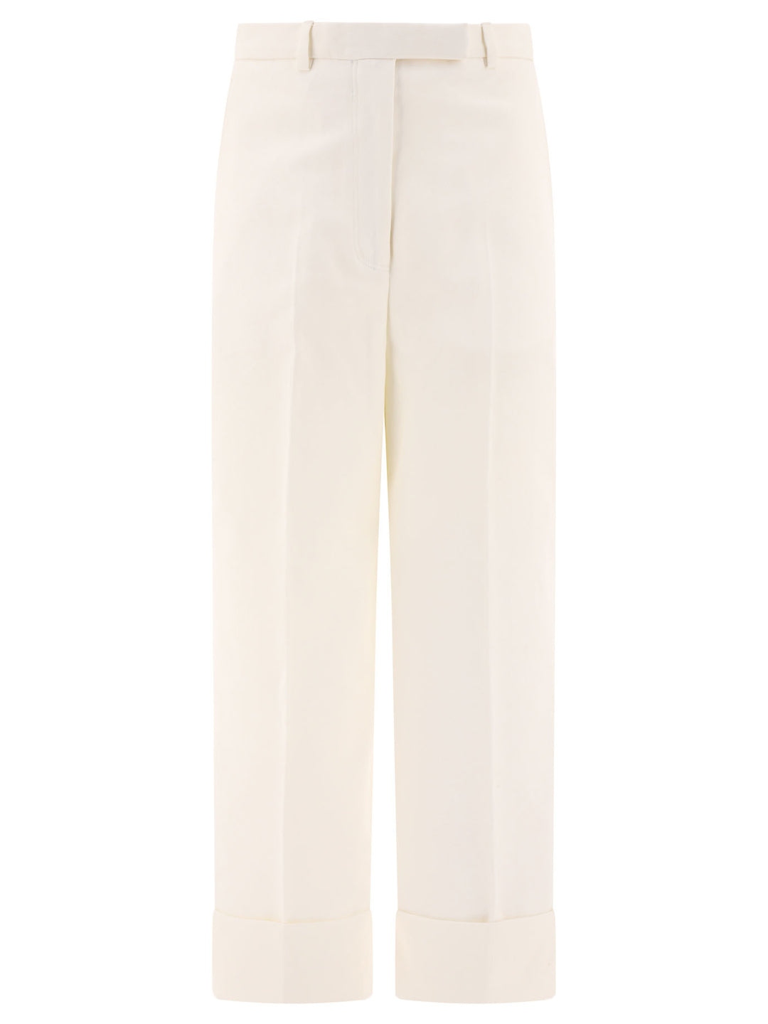 In Organic Cotton Trousers White