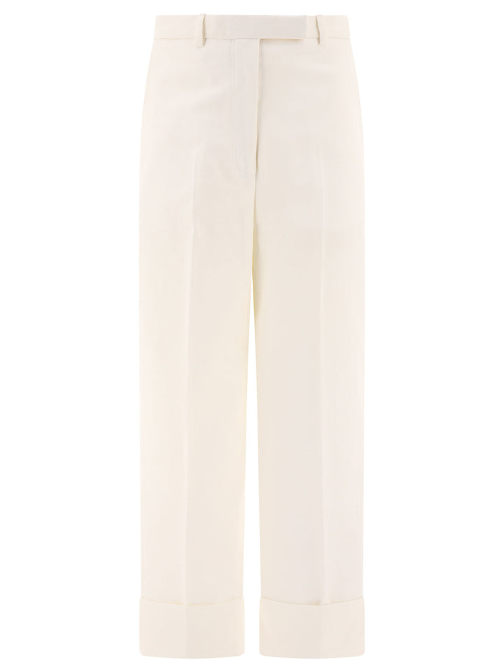 In Organic Cotton Trousers White