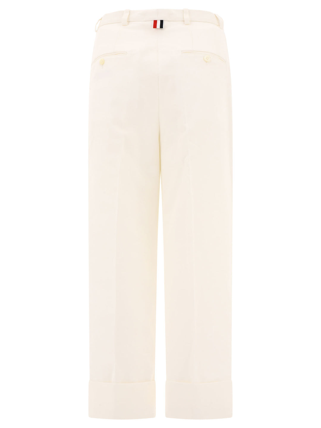 In Organic Cotton Trousers White