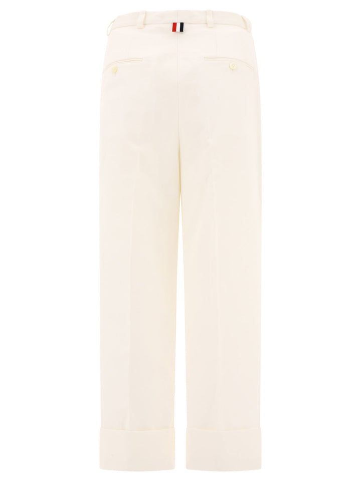 In Organic Cotton Trousers White