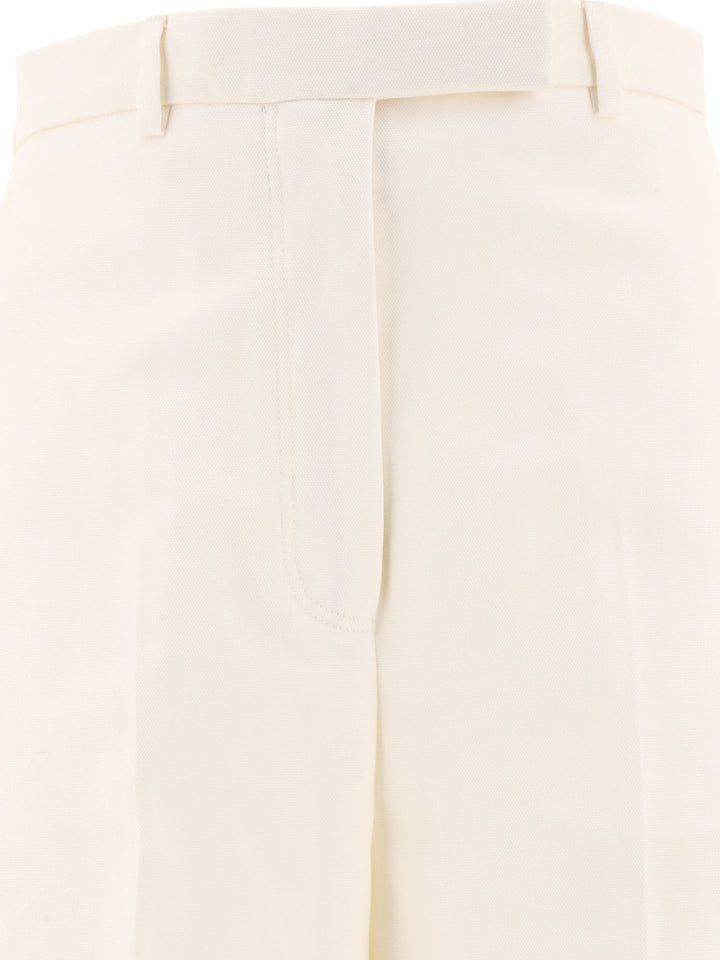 In Organic Cotton Trousers White