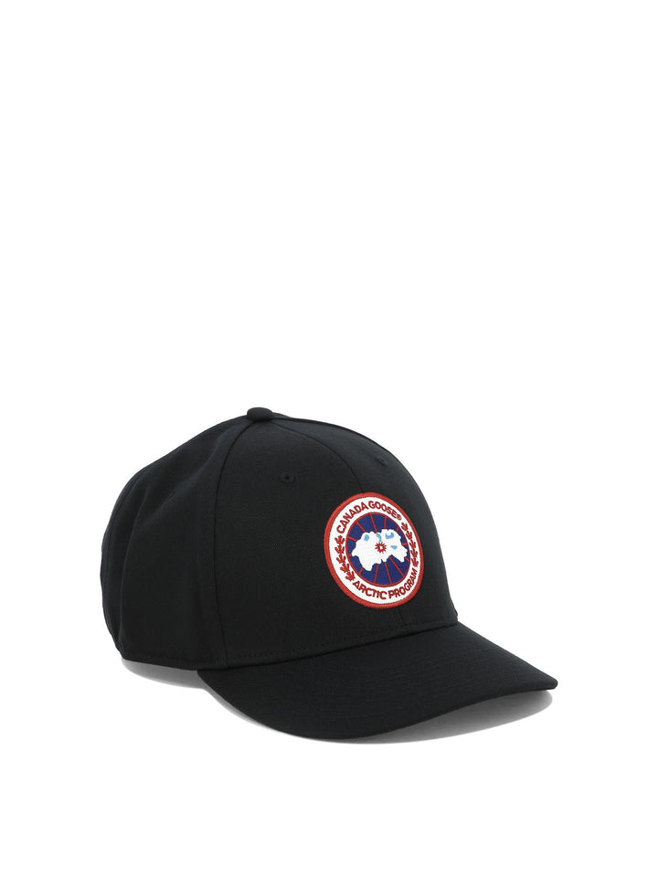 Baseball Cap With Logo Patch Hats Black