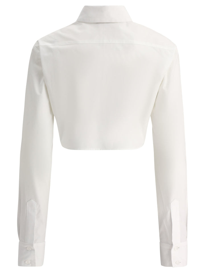 Cropped Shirt Shirts White