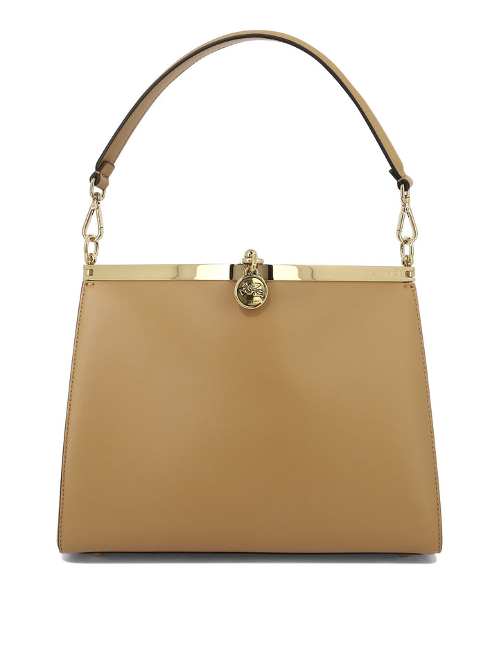 Medium Vela Shoulder Bags Beige