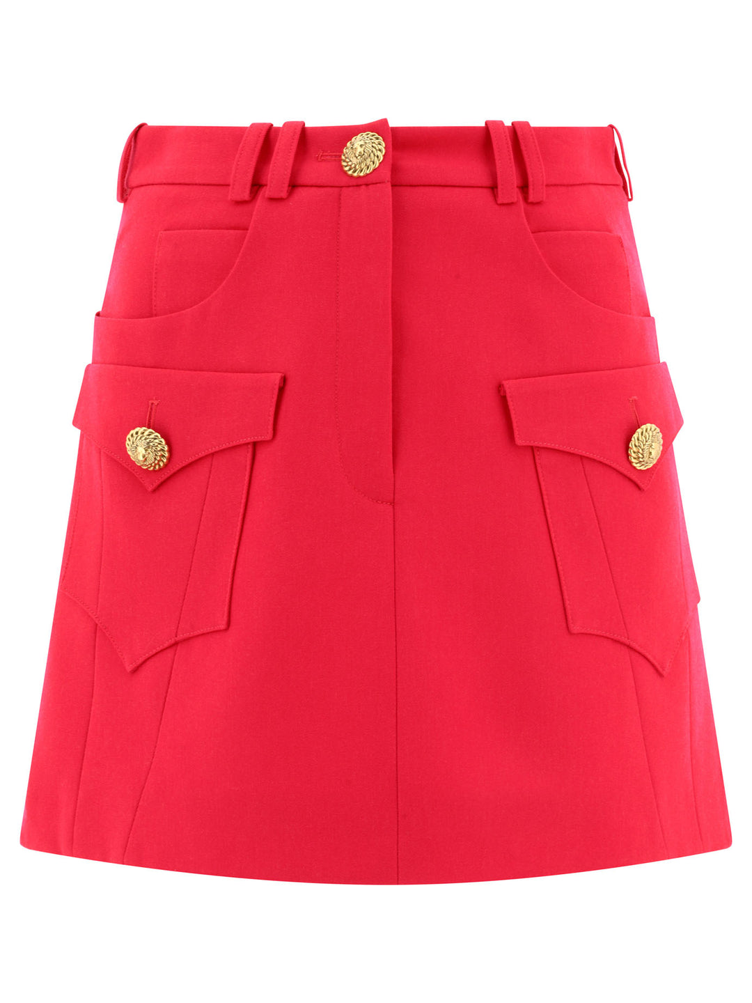 Western A-Line Cut-Out Skirt Skirts Fuchsia