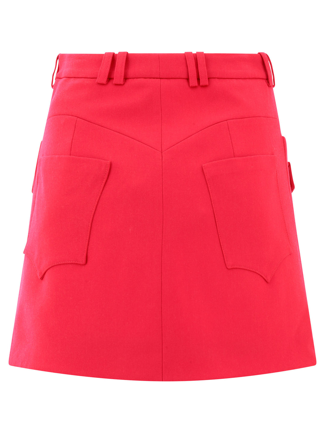 Western A-Line Cut-Out Skirt Skirts Fuchsia