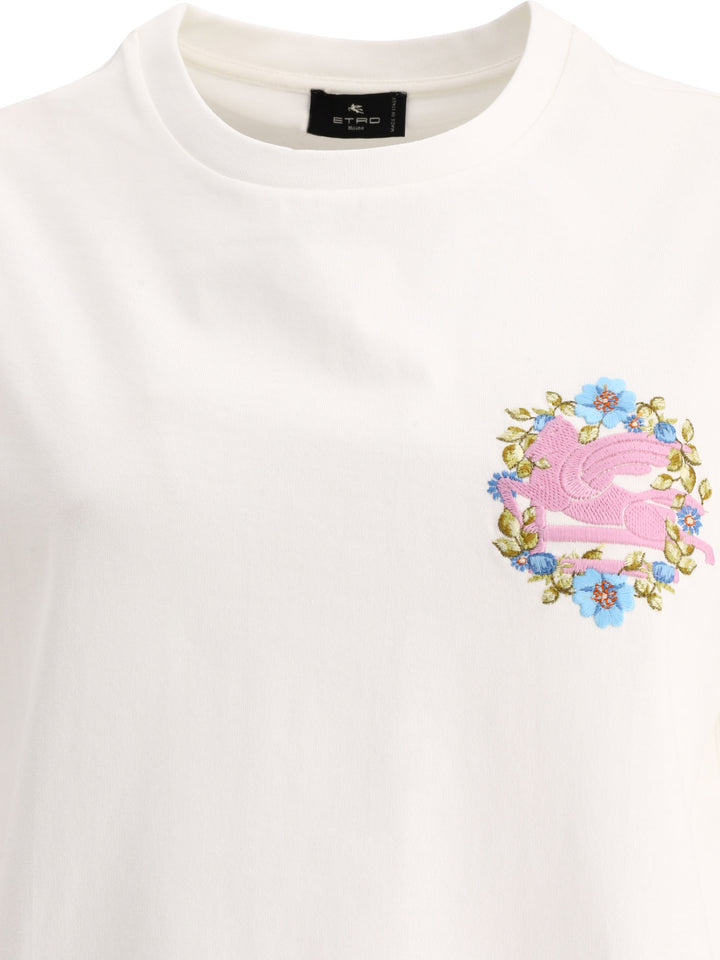 T-Shirt With Embroidery T-Shirts White