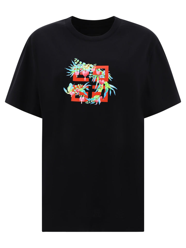 4g Flowers T-Shirts Black