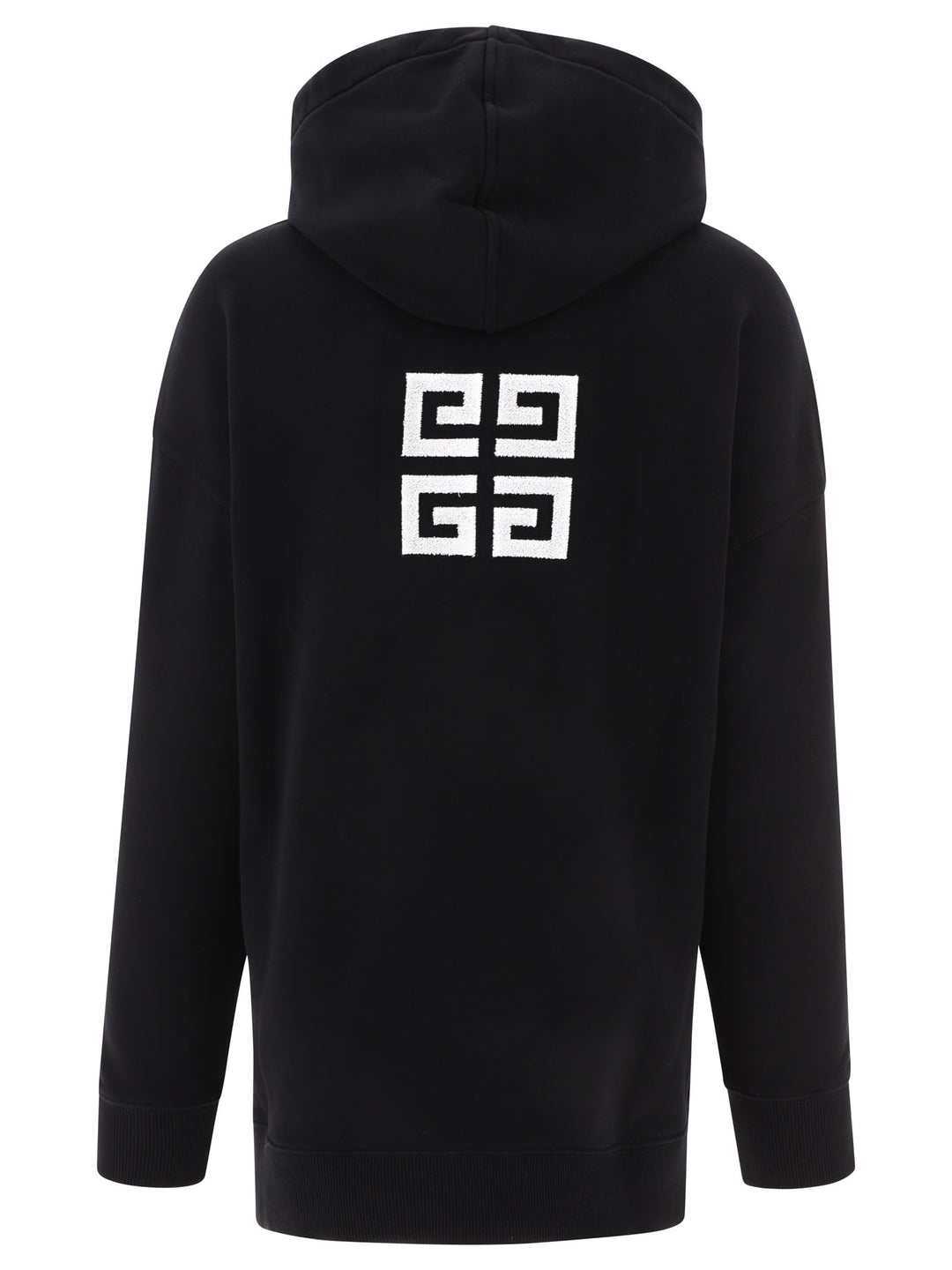 Flocked Logo Hoodie Sweatshirts Black