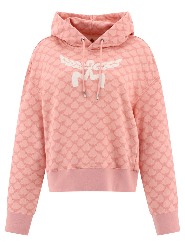 Monogram Hoodie Sweatshirts Pink