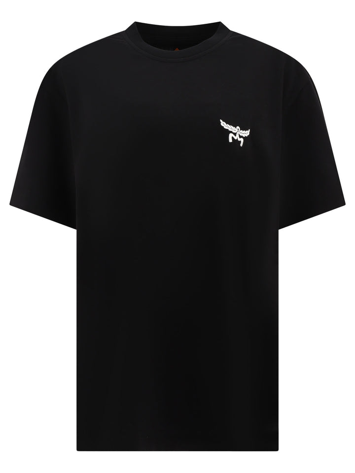 T-Shirt With Embroidered Logo T-Shirts Black