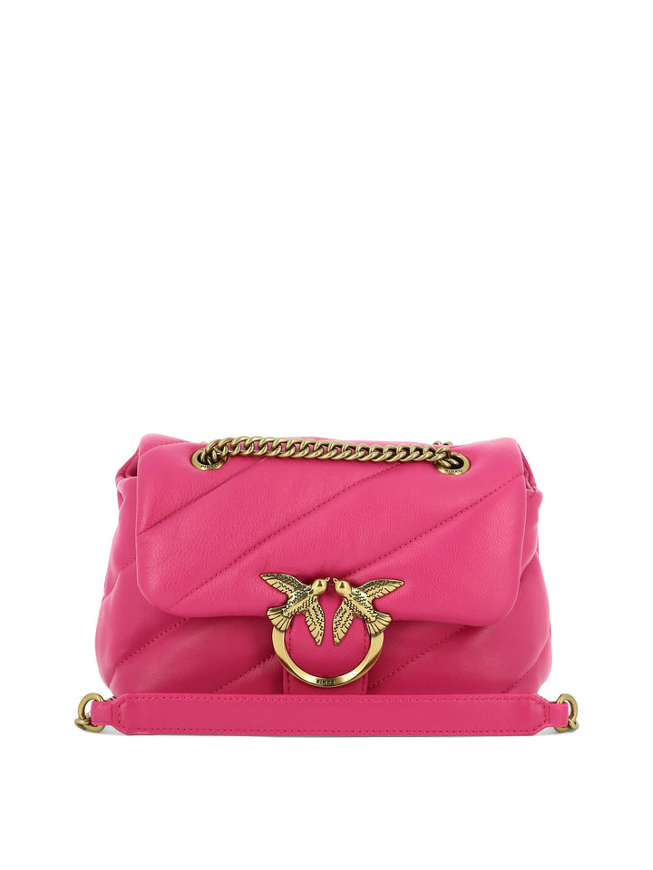 Love Mini Puff Shoulder Bags Fuchsia