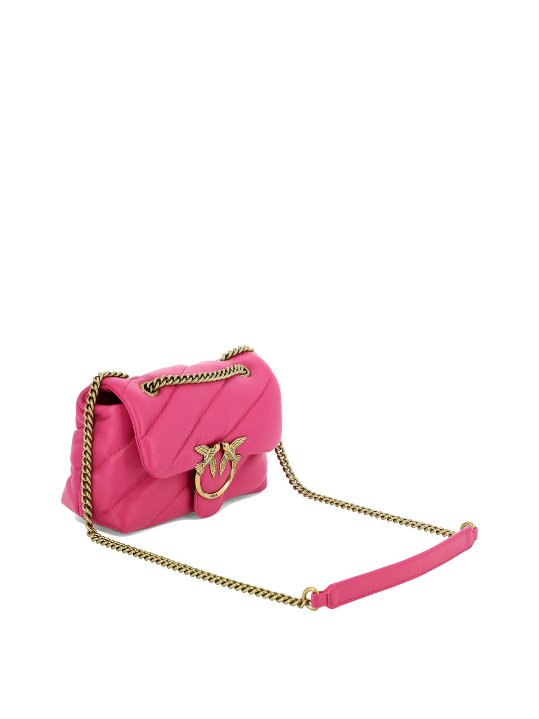 Love Mini Puff Shoulder Bags Fuchsia