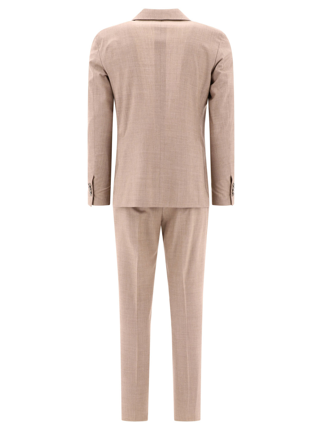 Single-Breasted Wool Suit Suits Beige