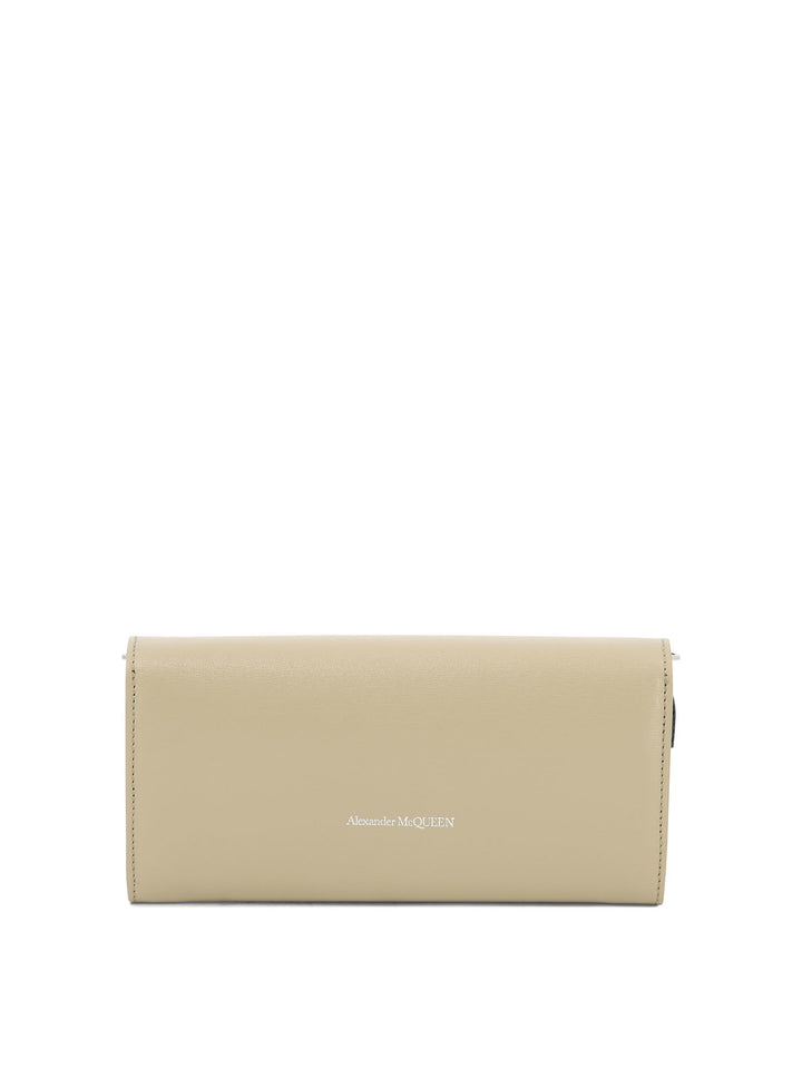 Skull Wallets & Card Holders Beige