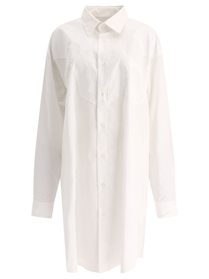 Cotton Poplin Shirt Dress Dresses White