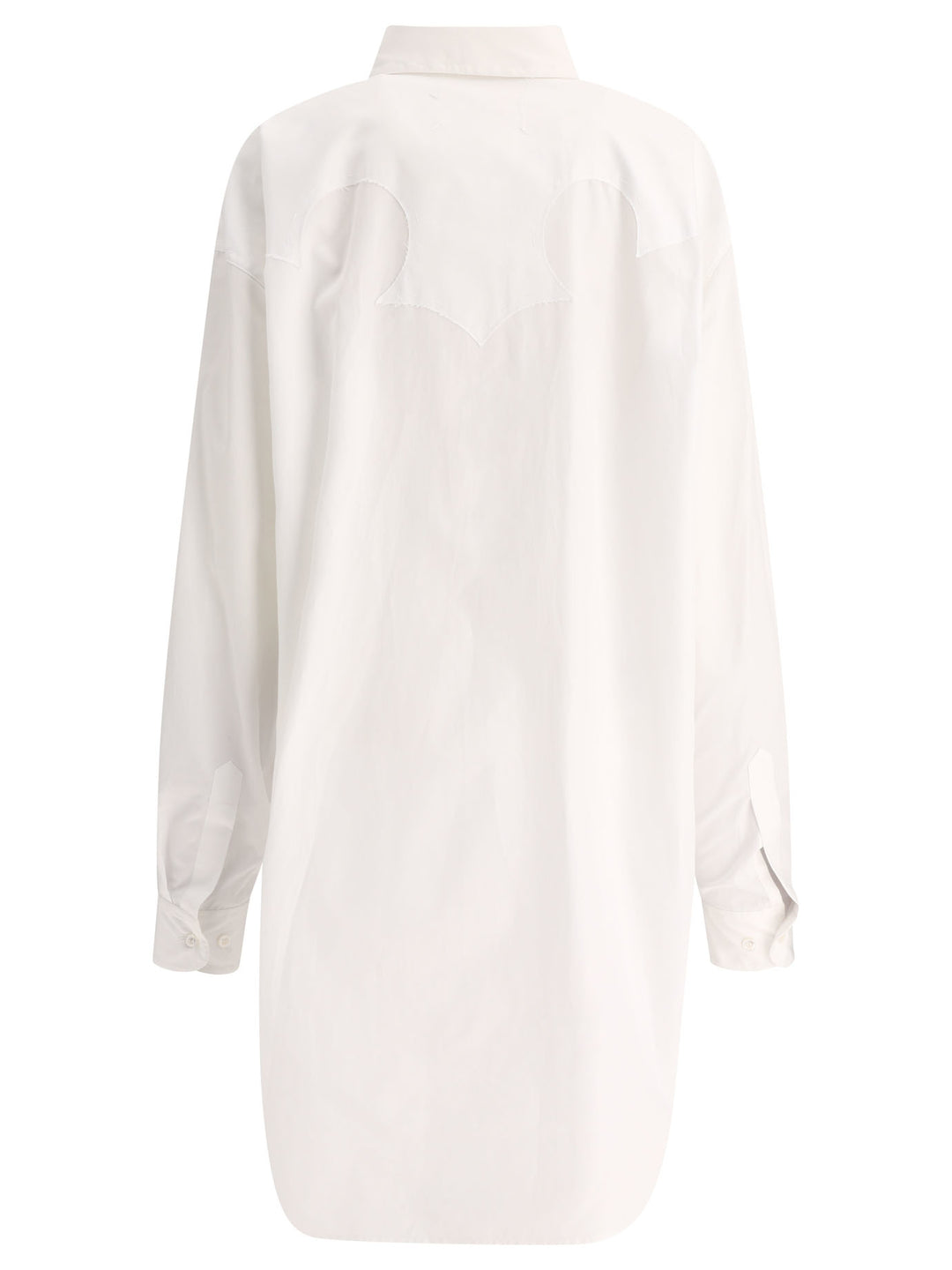 Cotton Poplin Shirt Dress Dresses White