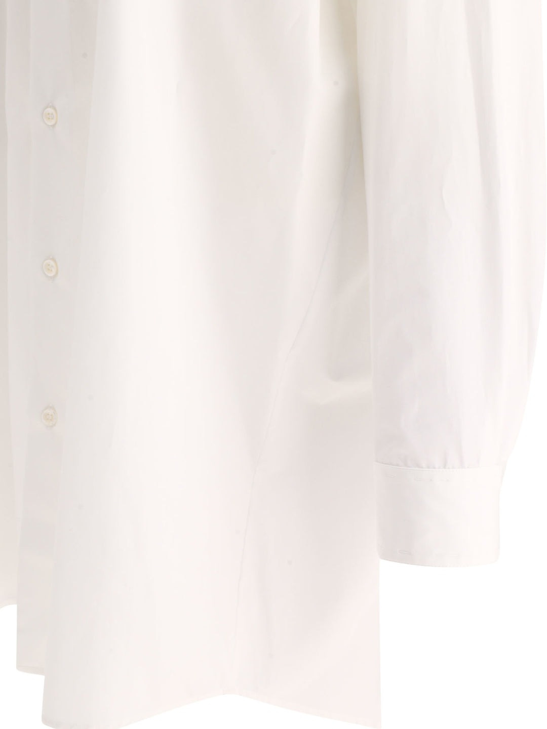 Cotton Poplin Shirt Dress Dresses White