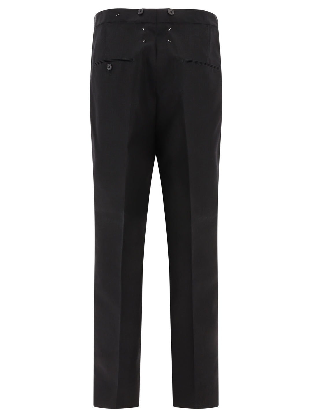 Waist Tie Trousers Black