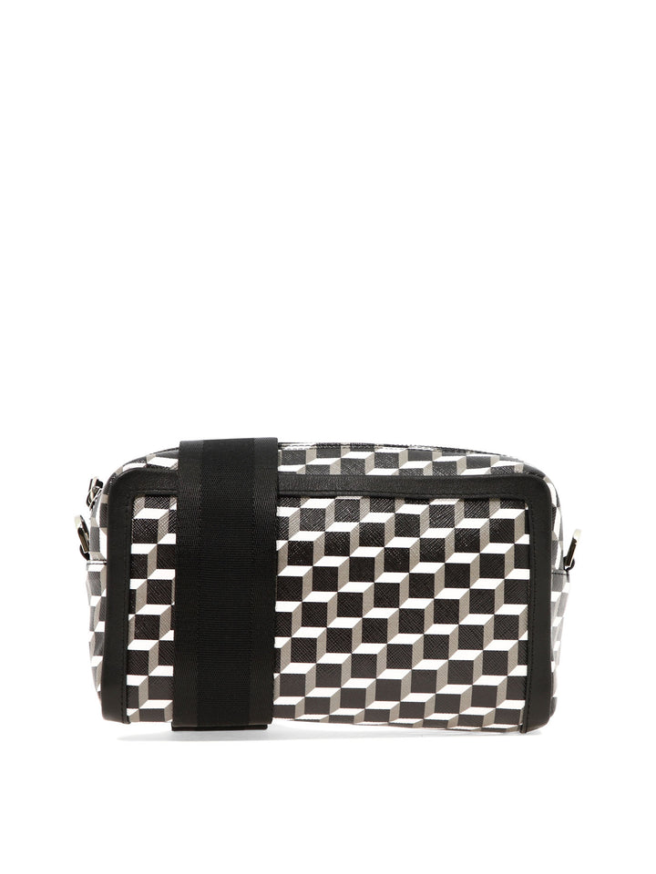 Cube Box Crossbody Bags Black