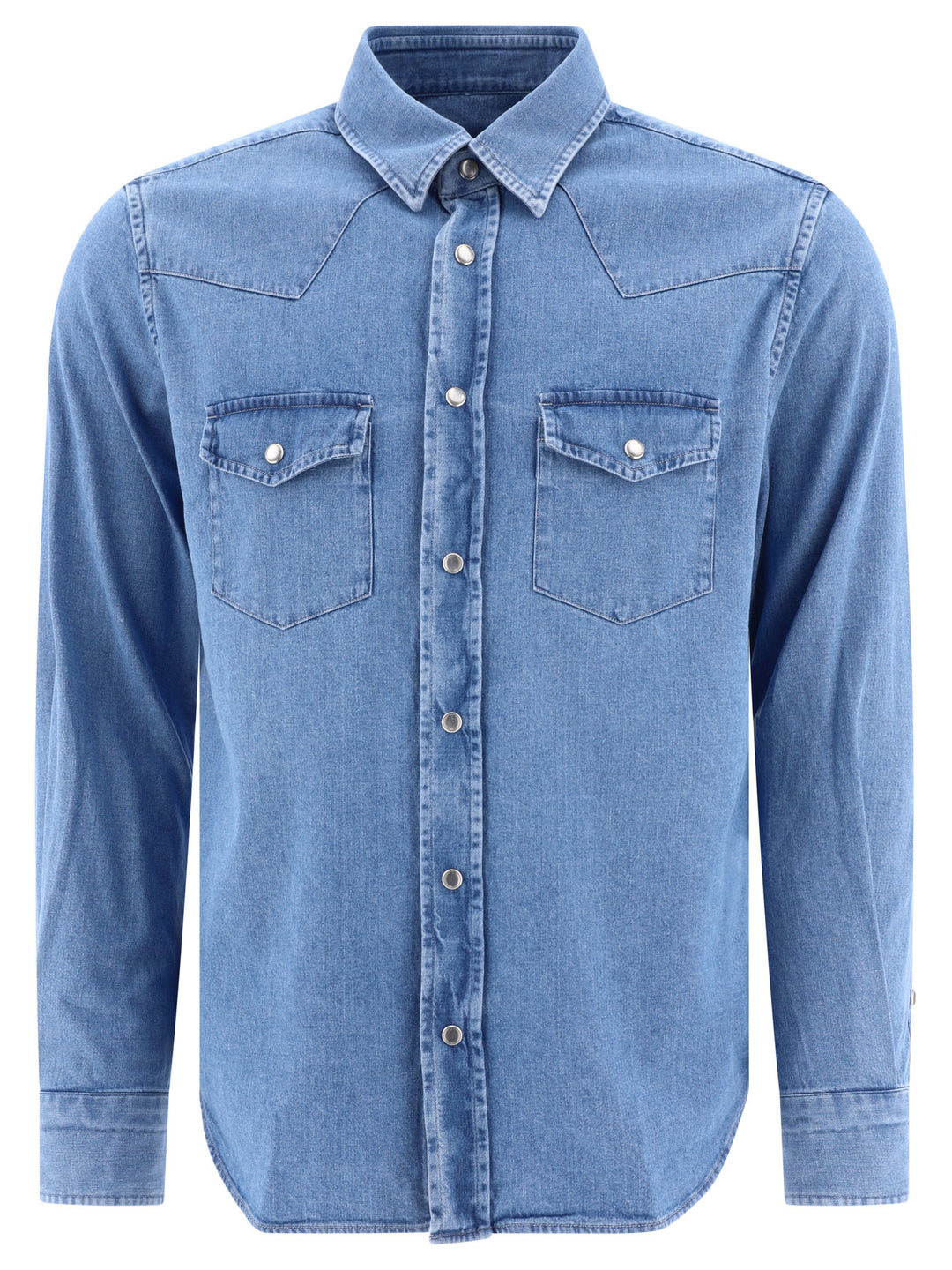 Shirt With Chest Pockets Shirts Light Blue