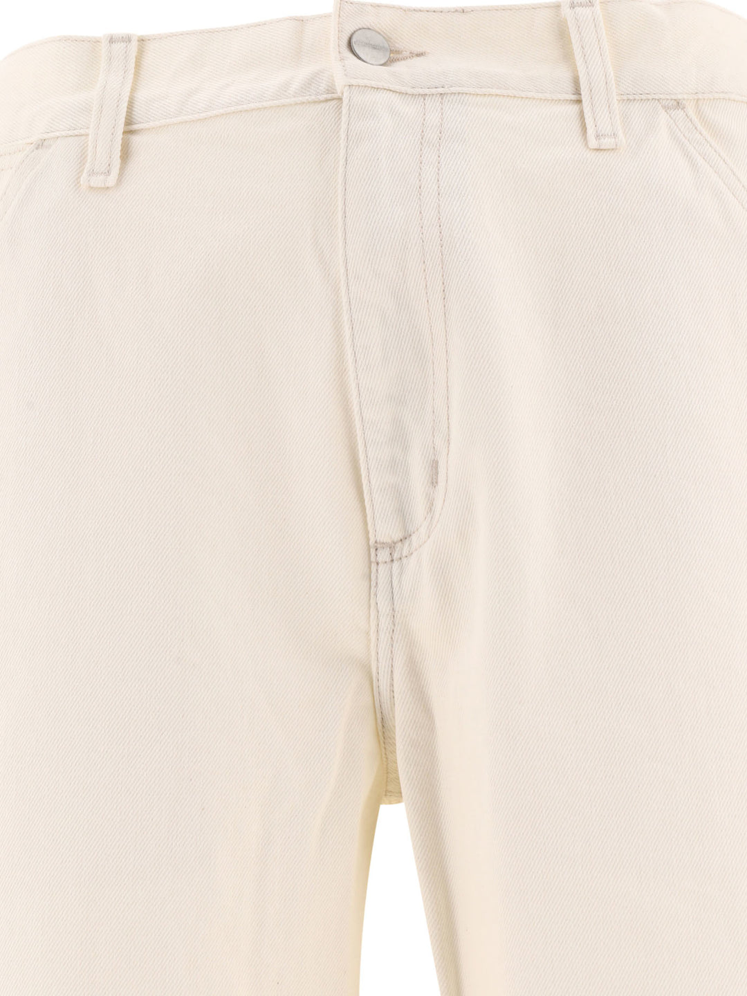 Single Knee Trousers White