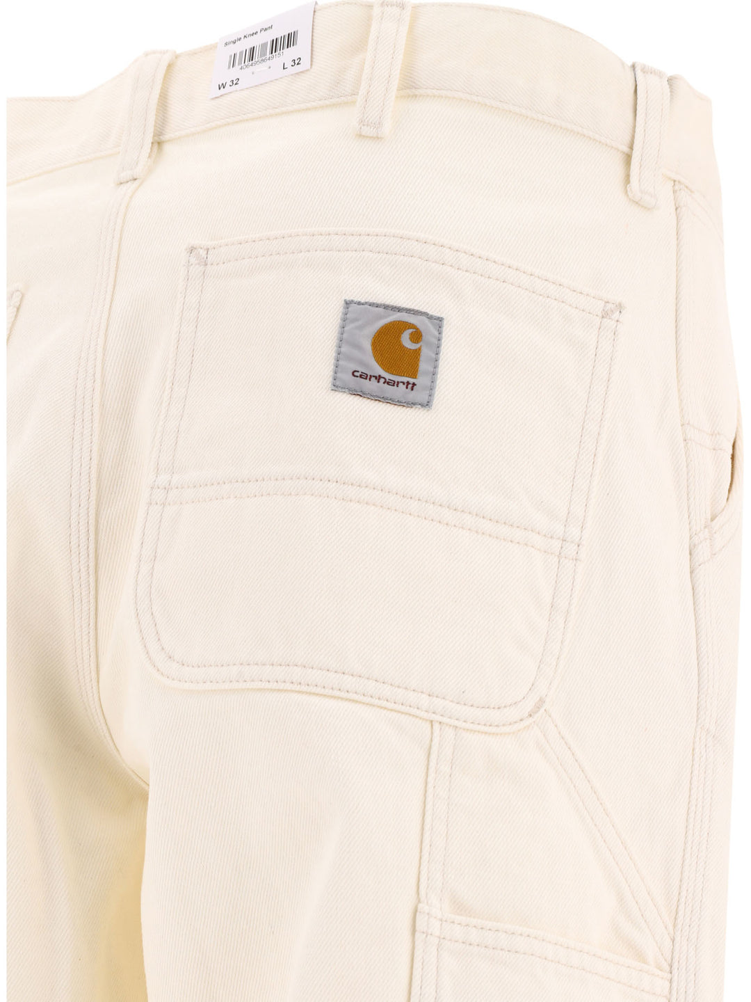 Single Knee Trousers White