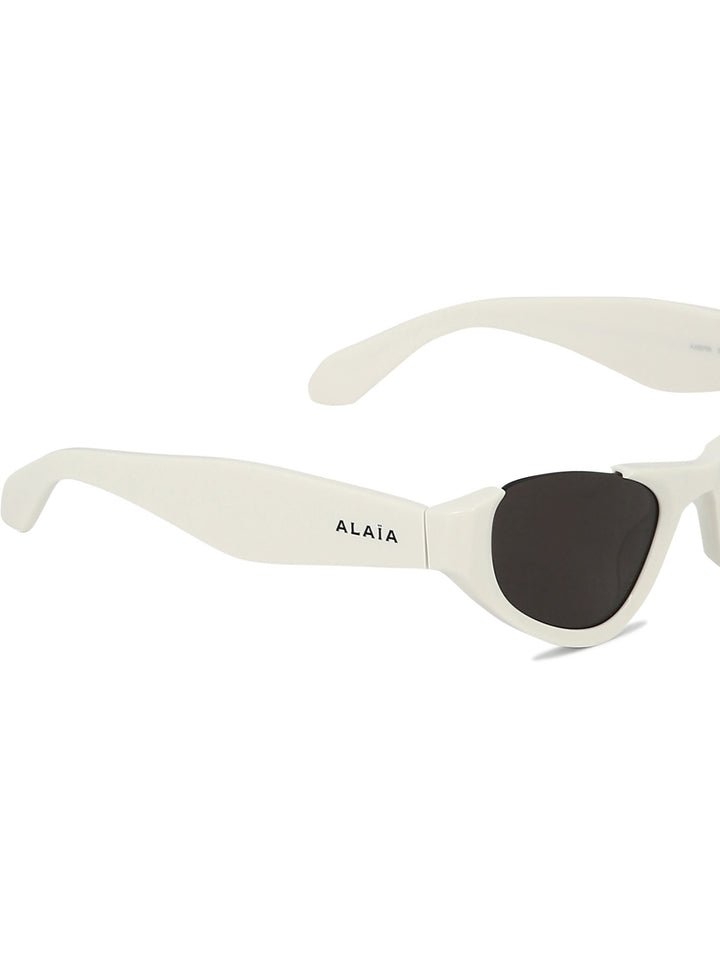 Cat-Eye Sunglasses White