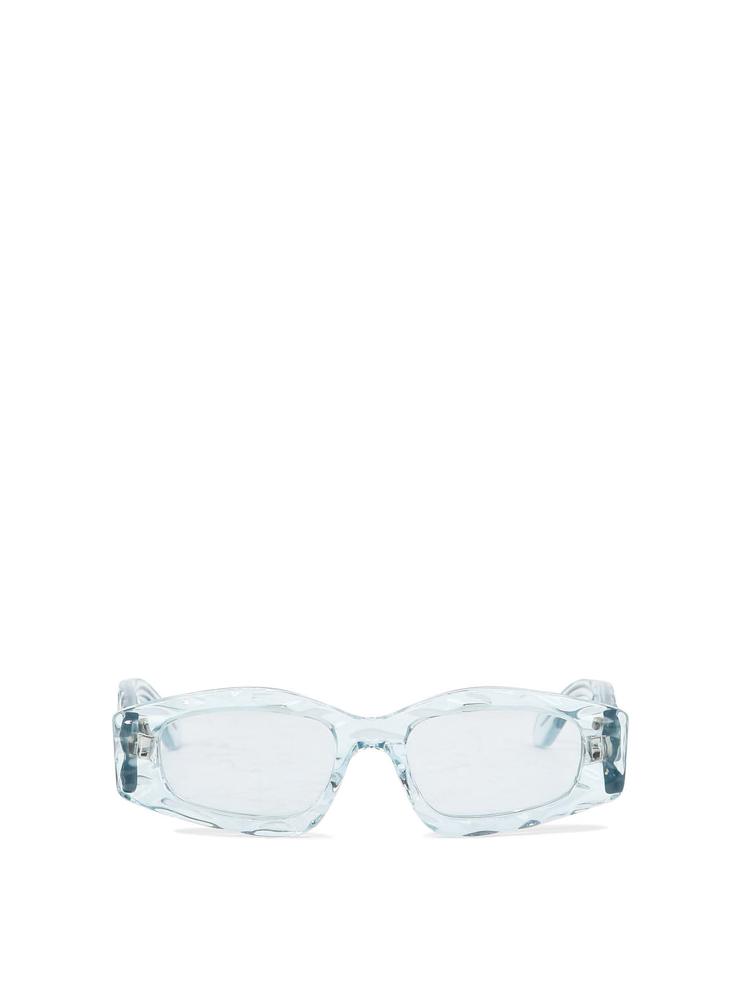 With Geometric Shape Sunglasses Light Blue