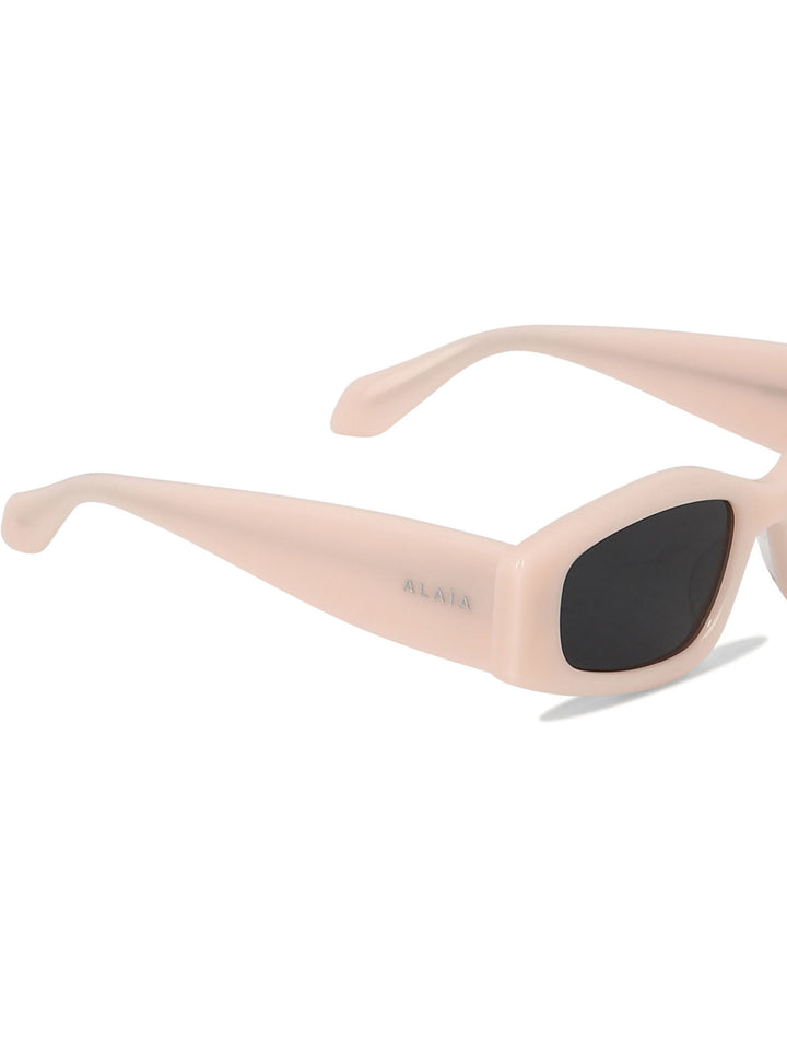 With Geometric Shape Sunglasses Pink