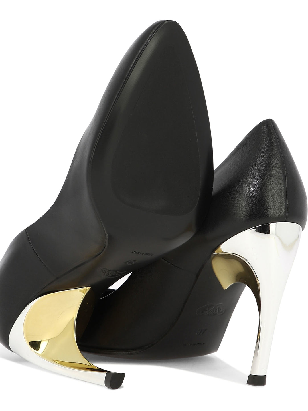 Armadillo Heeled Shoes Black