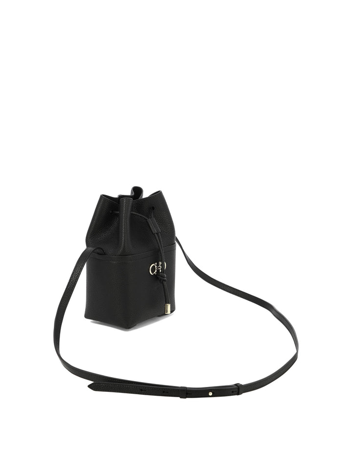 Mini Gancini Crossbody Bags Black