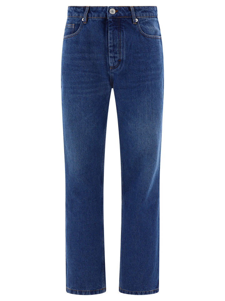 Straight-Leg Jeans Blue