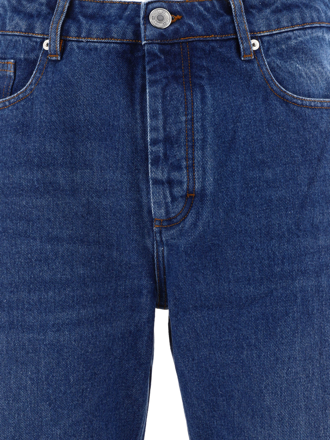 Straight-Leg Jeans Blue